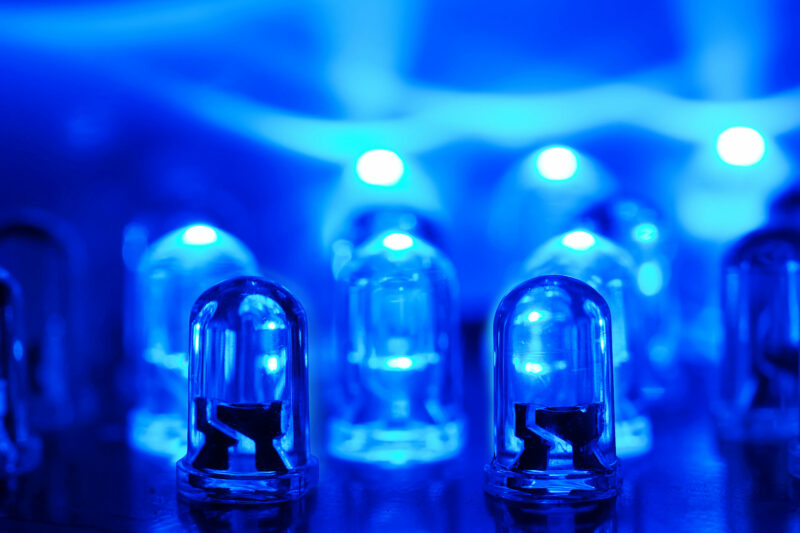 blue light LEDs