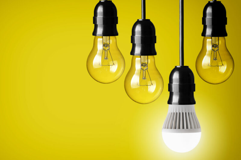 different light bulbs for basement lighting