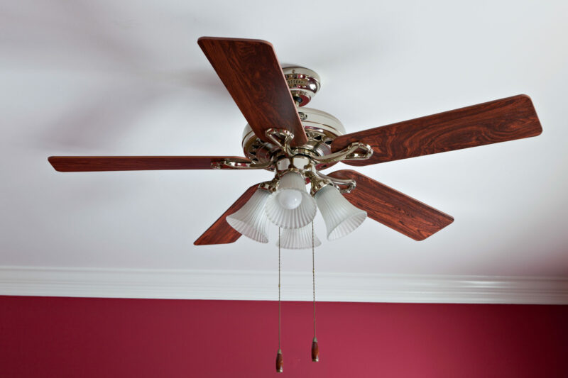 ceiling fan with integrated lights