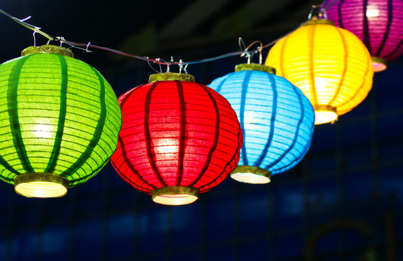 colorful paper lanterns