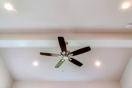 How To Layout Recessed Lights With A Ceiling Fan?