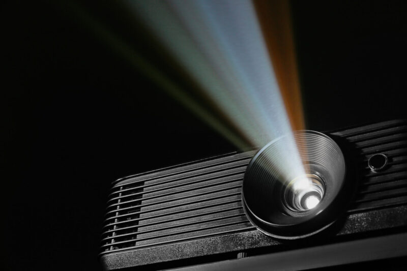video projector with LED light source