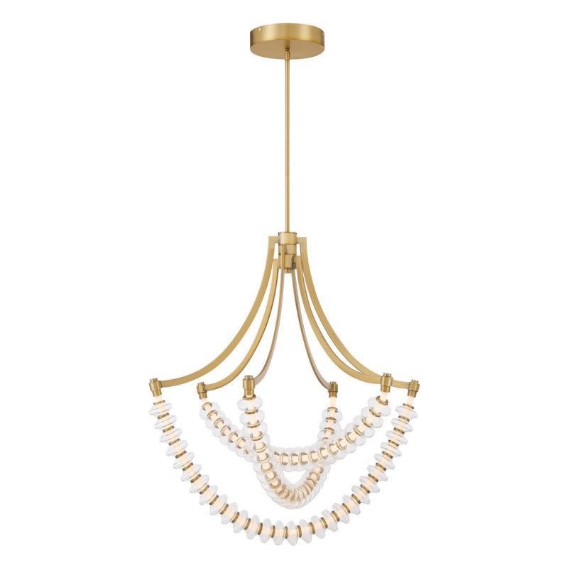 Minka Lavery Pearl LED Brass Chandelier 5646-732-L
