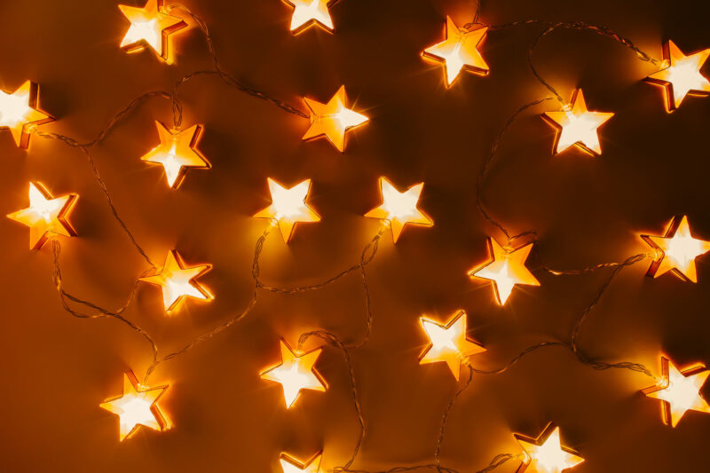 star-themed decorative lights